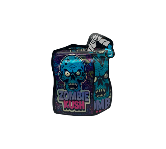 10x Zombie Kush - leere PE Verpackungen Shape