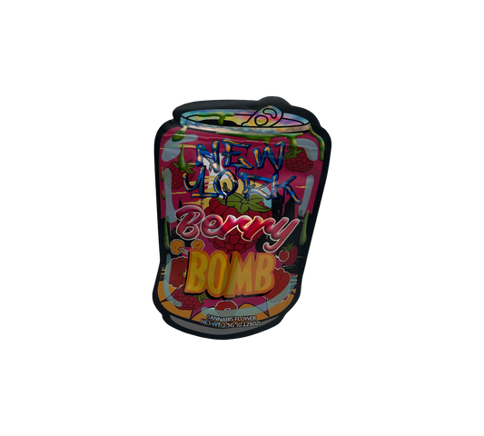 10x Berry Bomb - leere PE Verpackungen Shape
