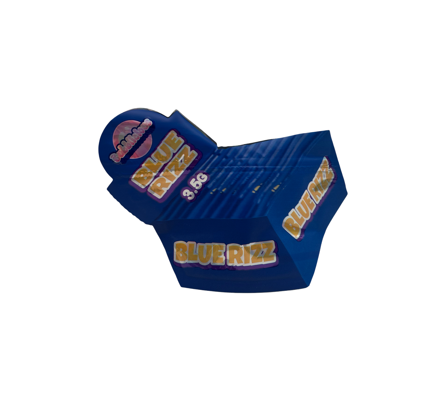 10x Blue Rizz - leere PE Verpackungen Shape