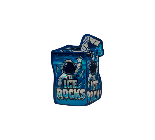 10x Ice Rocks - leere PE Verpackungen Shape
