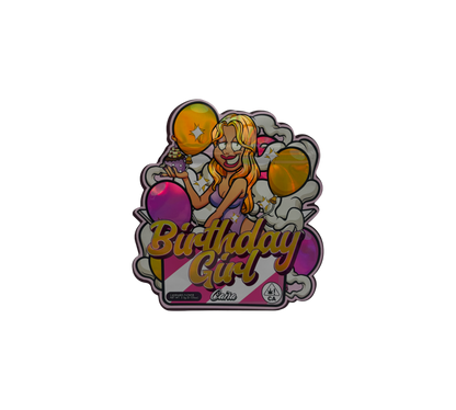 10x Birthday Girl - leere PE Verpackungen Shape