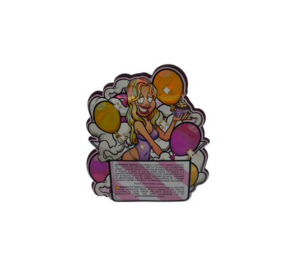10x Birthday Girl - leere PE Verpackungen Shape
