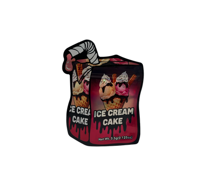 10x Ice Cream Cake - leere PE Verpackungen Shape