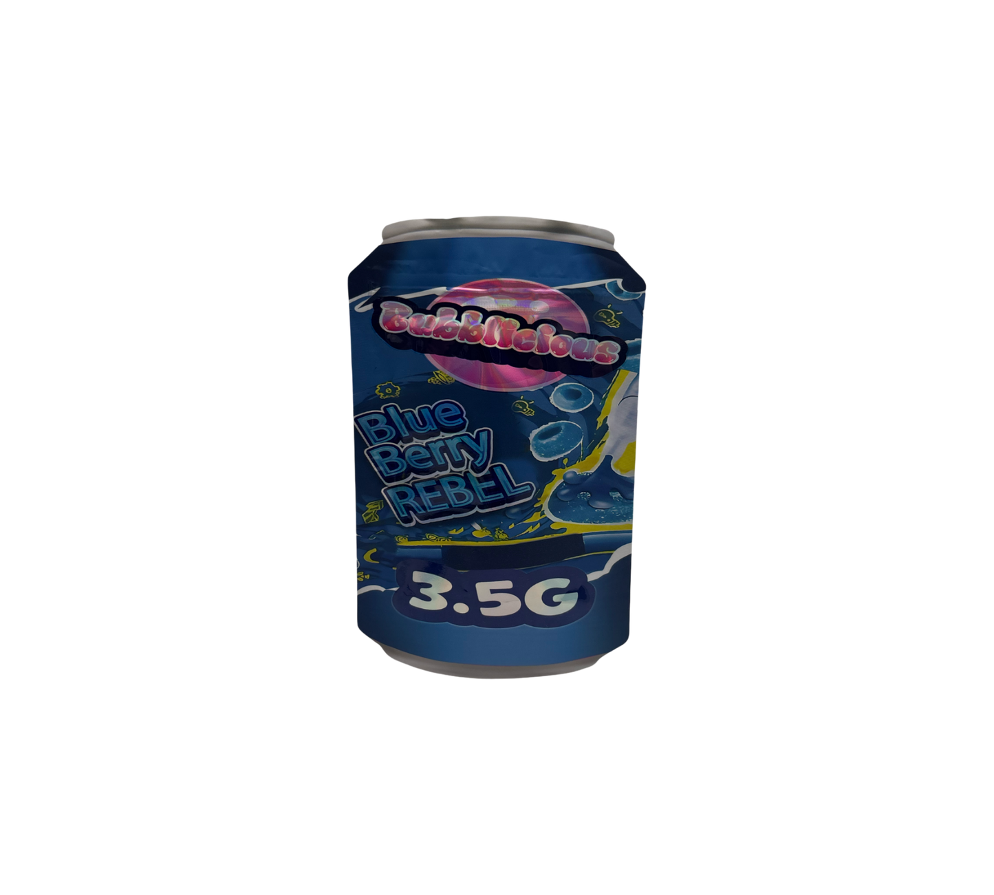 10x Blue Berry Rebel - leere PE Verpackungen Shape