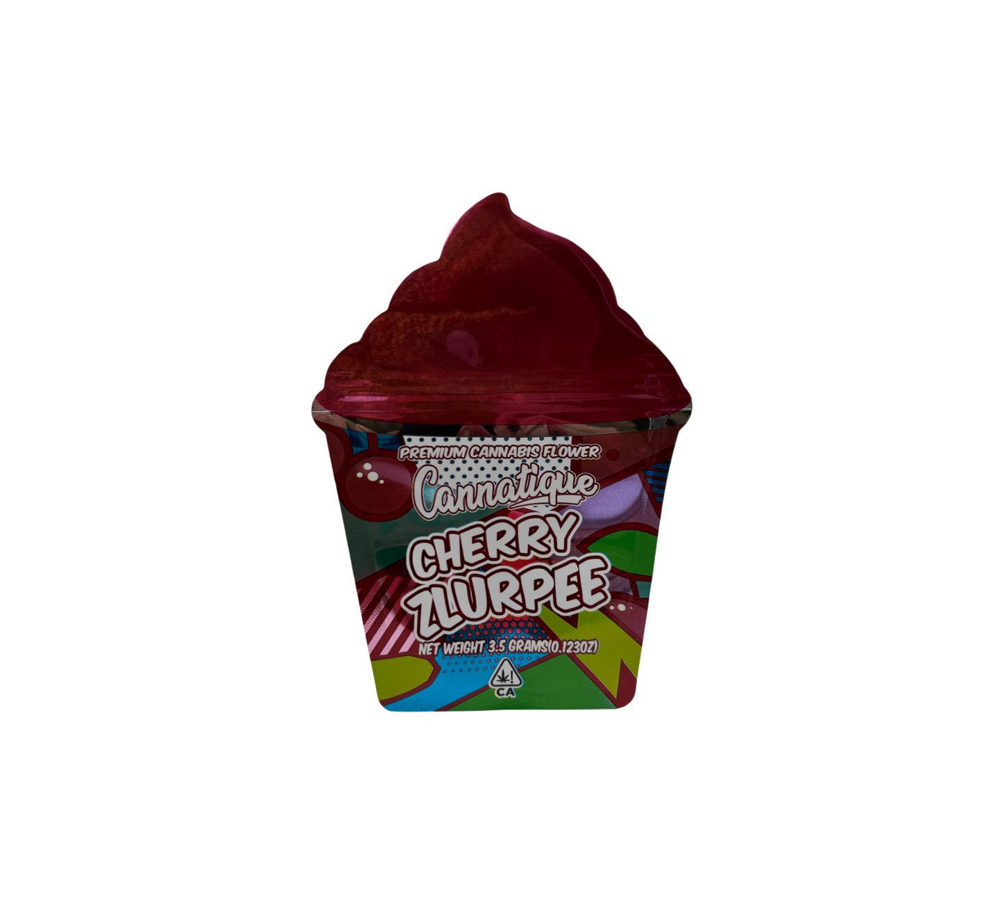10x Cherry Zlupee - leere PE Verpackungen Shape