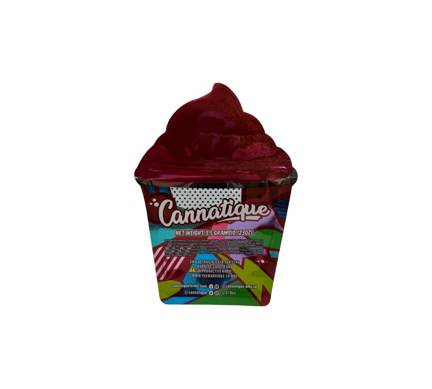 10x Cherry Zlupee - leere PE Verpackungen Shape