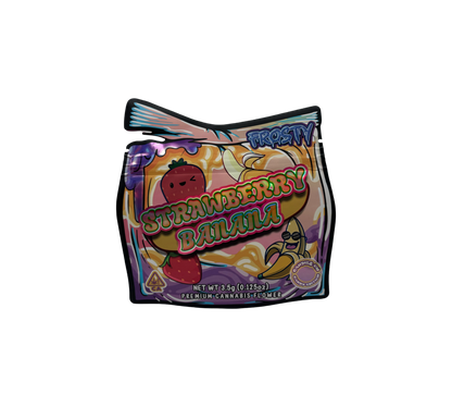 10x Strawberry Banana - leere PE Verpackungen Shape