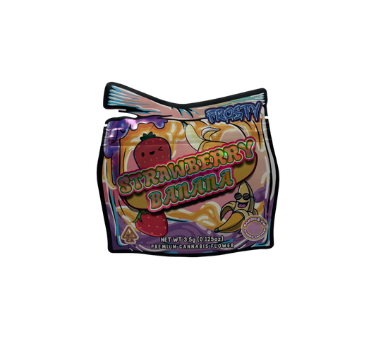 10x Strawberry Banana - leere PE Verpackungen Shape