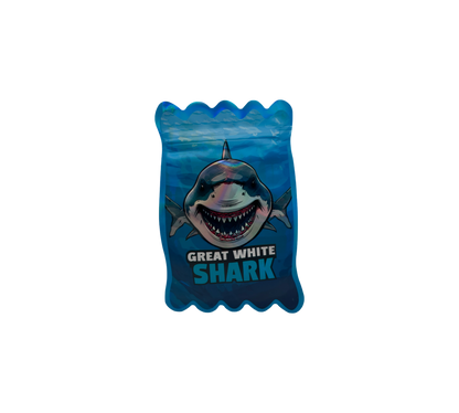 10x Great White Shark - leere PE Verpackungen Shape