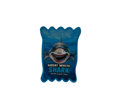 10x Great White Shark - leere PE Verpackungen Shape