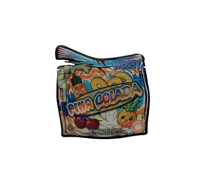 10x Pina Colada - leere PE Verpackungen Shape