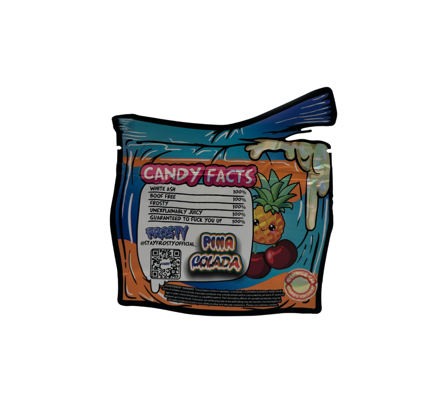 10x Pina Colada - leere PE Verpackungen Shape