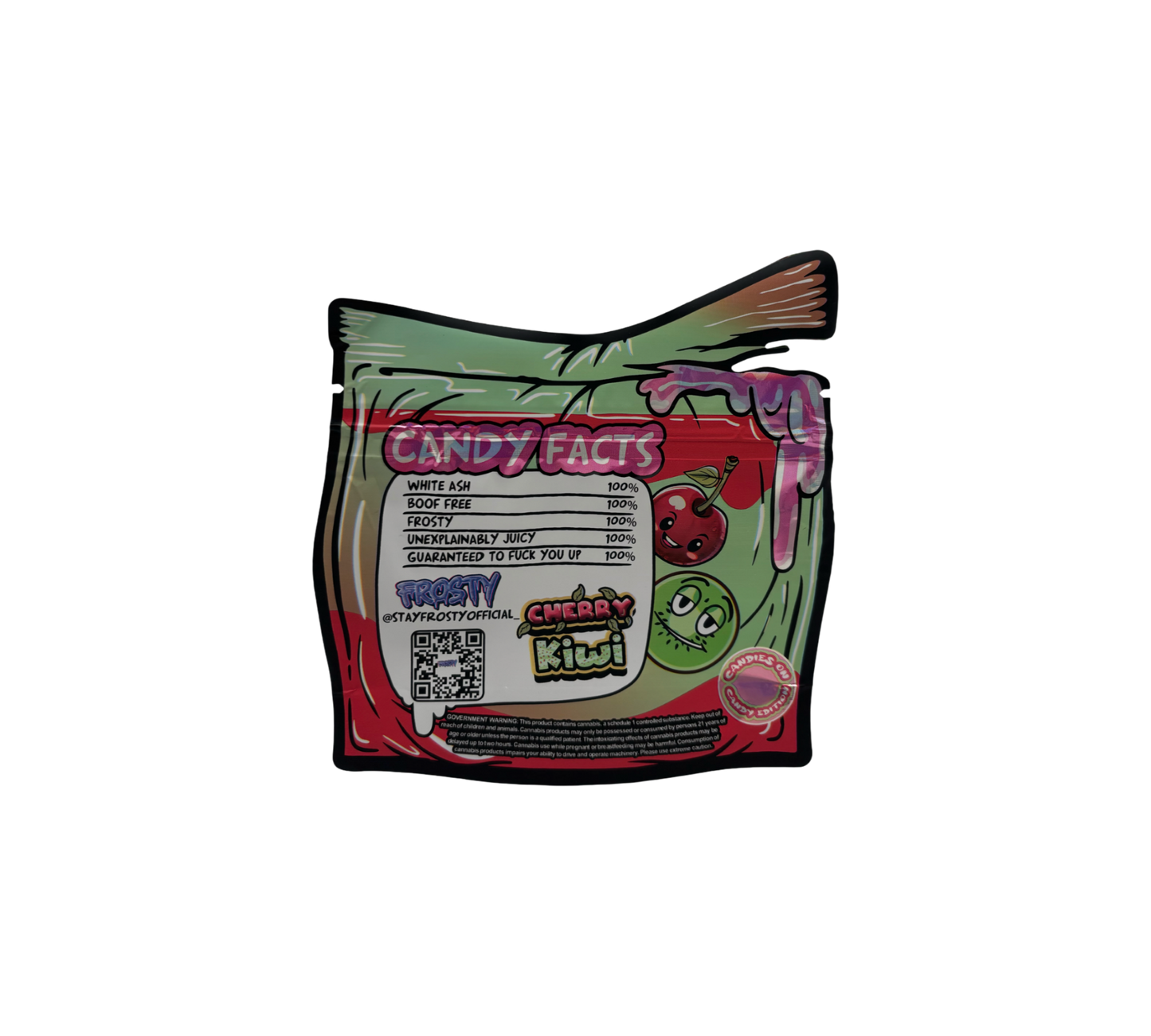 10x Cherry Kiwi - leere PE Verpackungen Shape