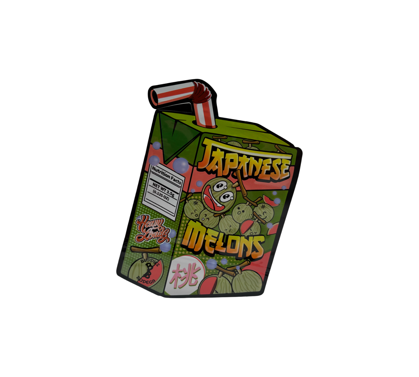 10x Japanese Melons - leere PE Verpackungen Shape