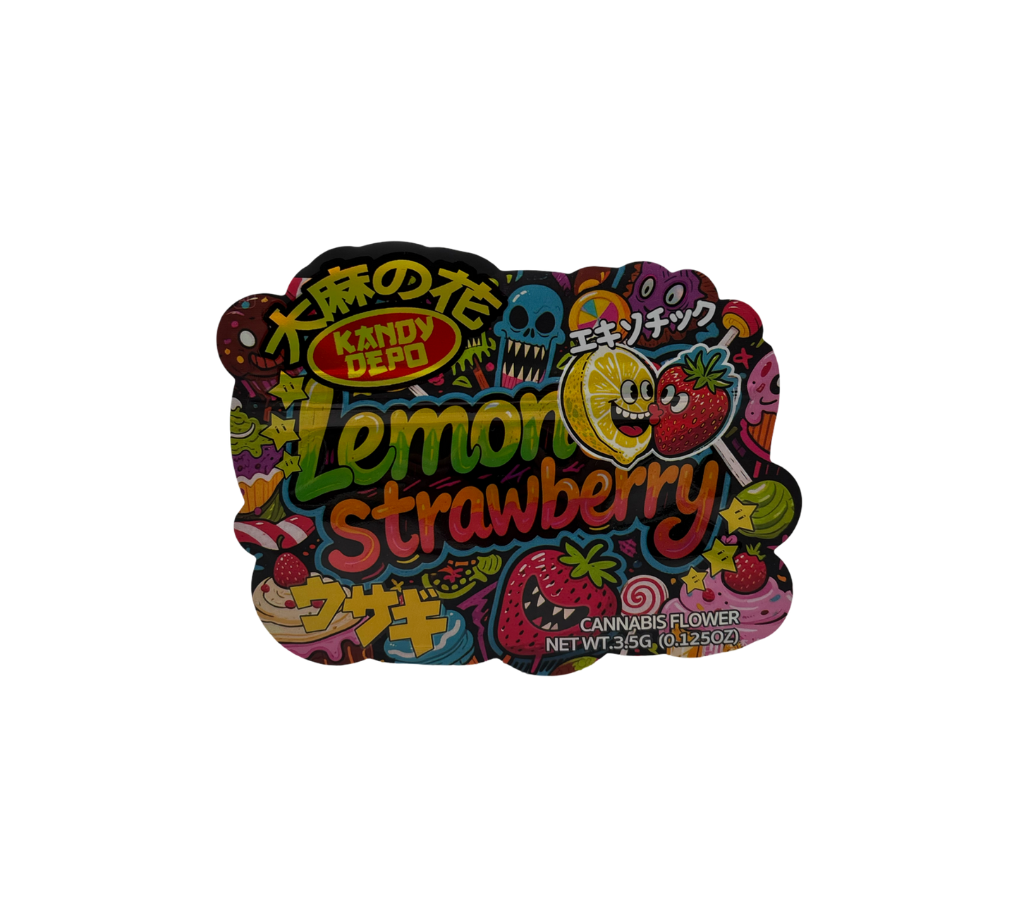 10x Lemon Strawberry - leere PE Verpackungen Shape
