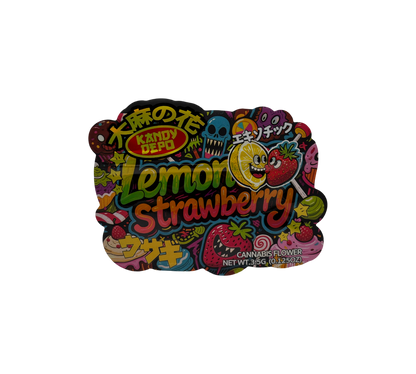 10x Lemon Strawberry - leere PE Verpackungen Shape