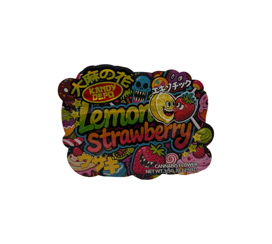 10x Lemon Strawberry - leere PE Verpackungen Shape