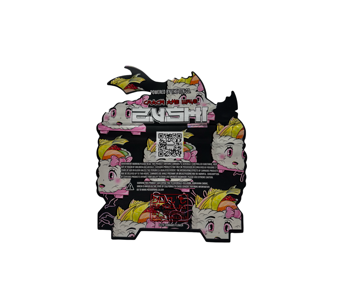 10x Pink Zushi - leere PE Verpackungen Shape