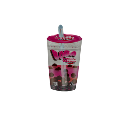10x Pink Boba - leere PE Verpackungen Shape