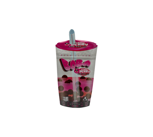 10x Pink Boba - leere PE Verpackungen Shape