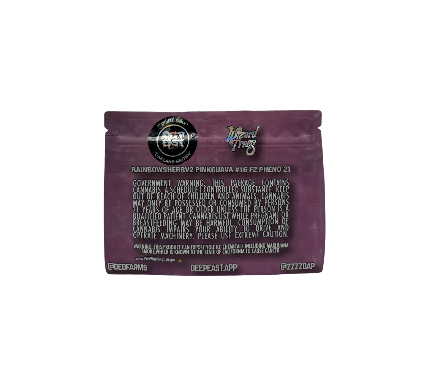 10x Pink Zoap - leere PE Verpackungen Shape