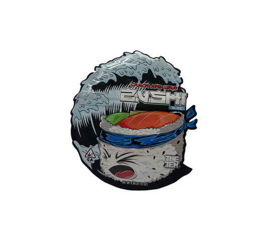 10x Zushi Blue - leere PE Verpackungen Shape