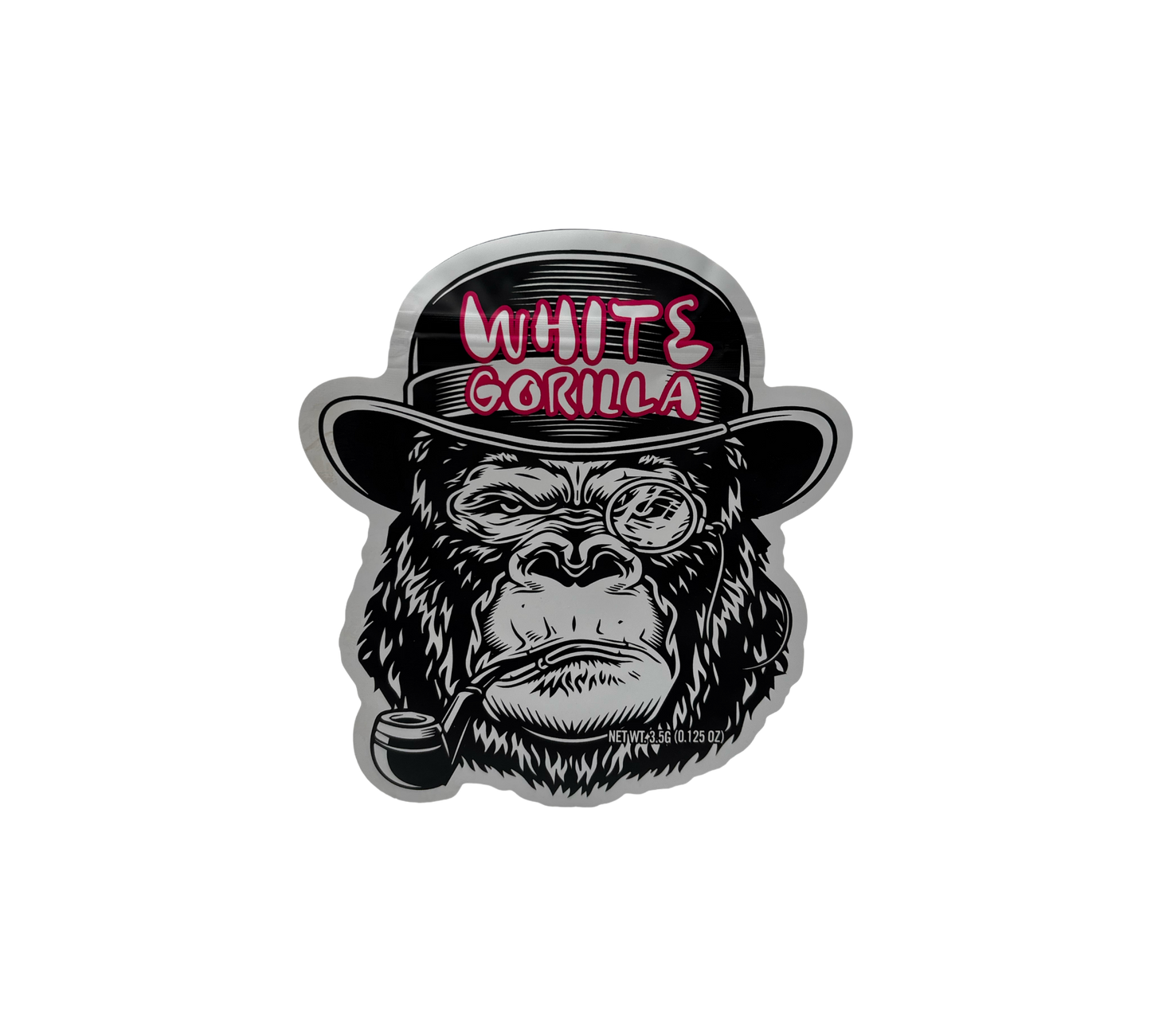 10x White Gorilla - leere PE Verpackungen Shape