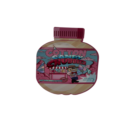 10x Candy Chubbi - leere PE Verpackungen Shape