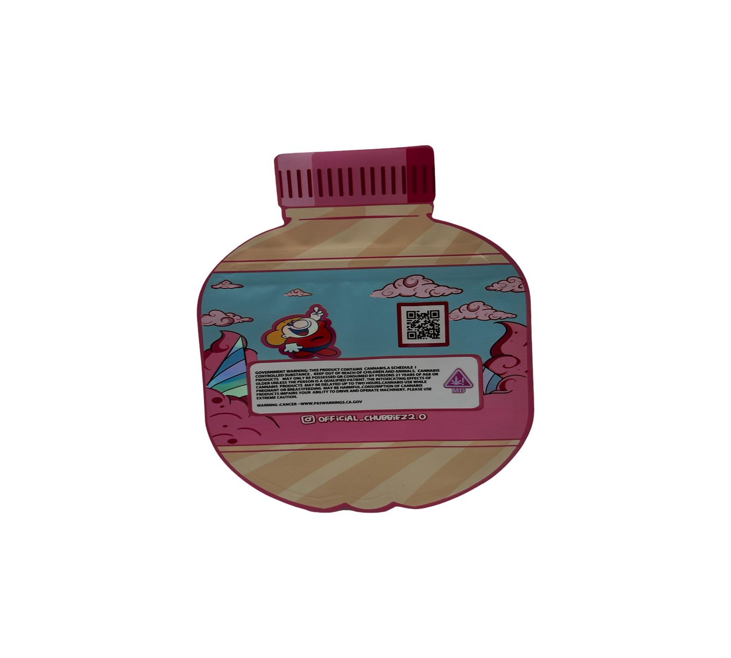 10x Candy Chubbi - leere PE Verpackungen Shape
