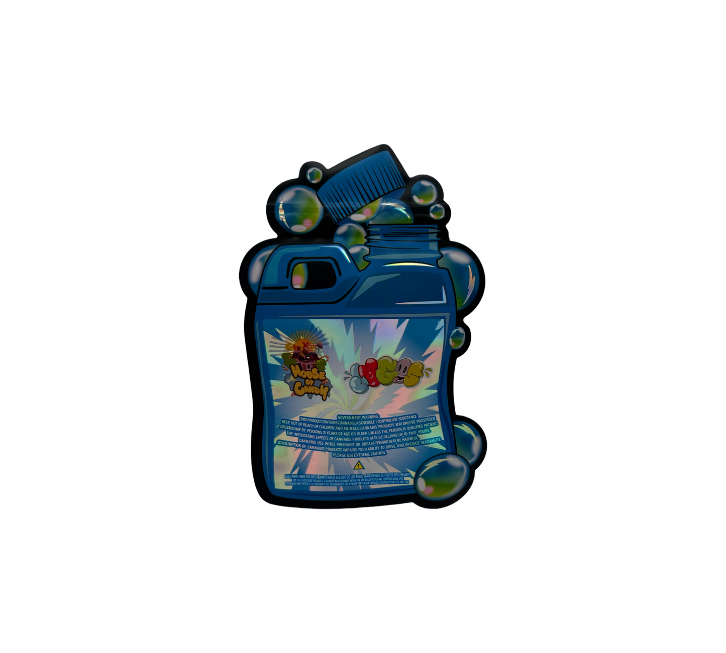 10x Blue Raspberry - leere PE Verpackungen Shape