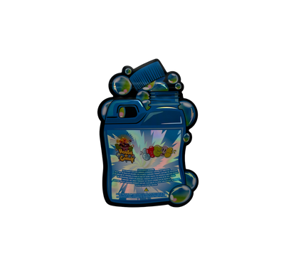 10x Blue Raspberry - leere PE Verpackungen Shape
