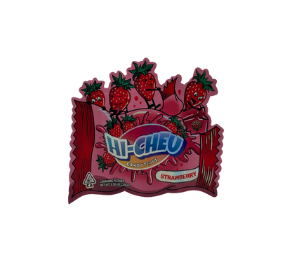 10x Strawberry Hi - leere PE Verpackungen Shape