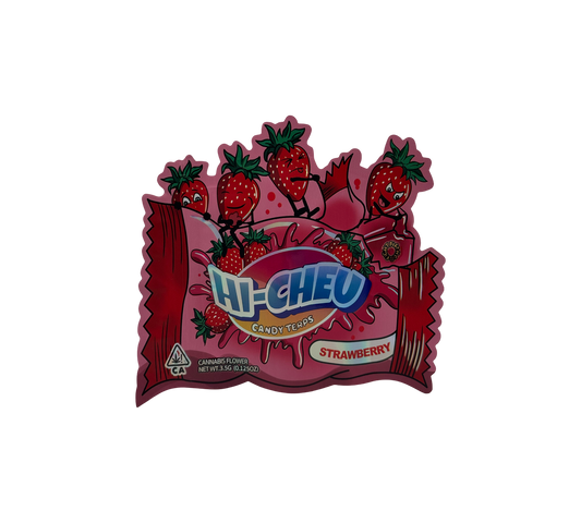 10x Strawberry Hi - leere PE Verpackungen Shape