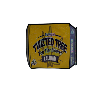 10x Yellow Twizted - leere PE Verpackungen Shape