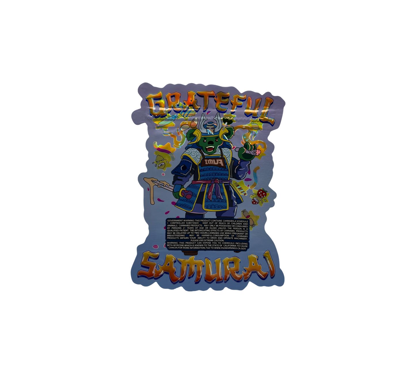 10x Grateful Samurai  - leere PE Verpackungen Shape
