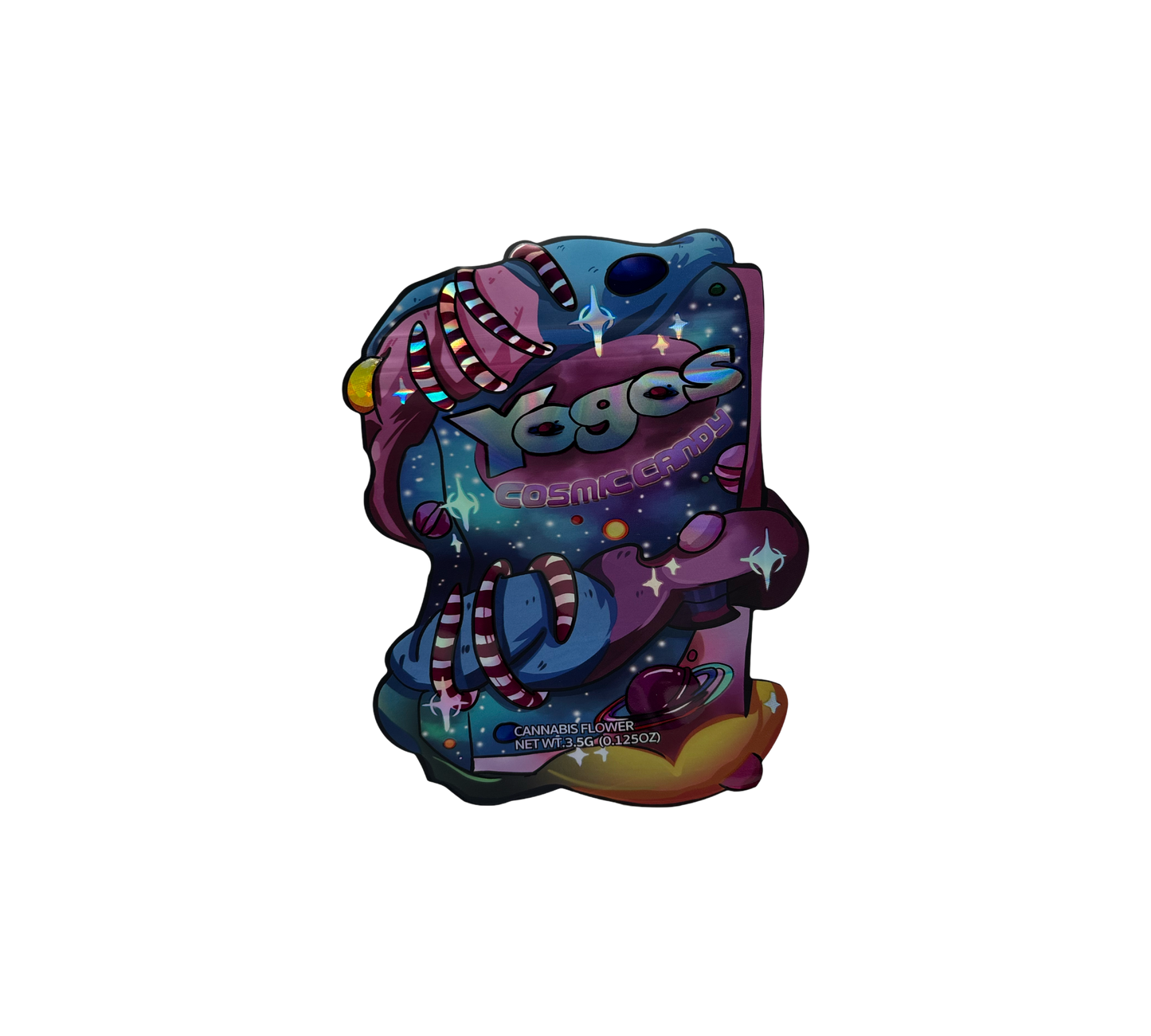 10x Yogos Cosmic - leere PE Verpackungen Shape
