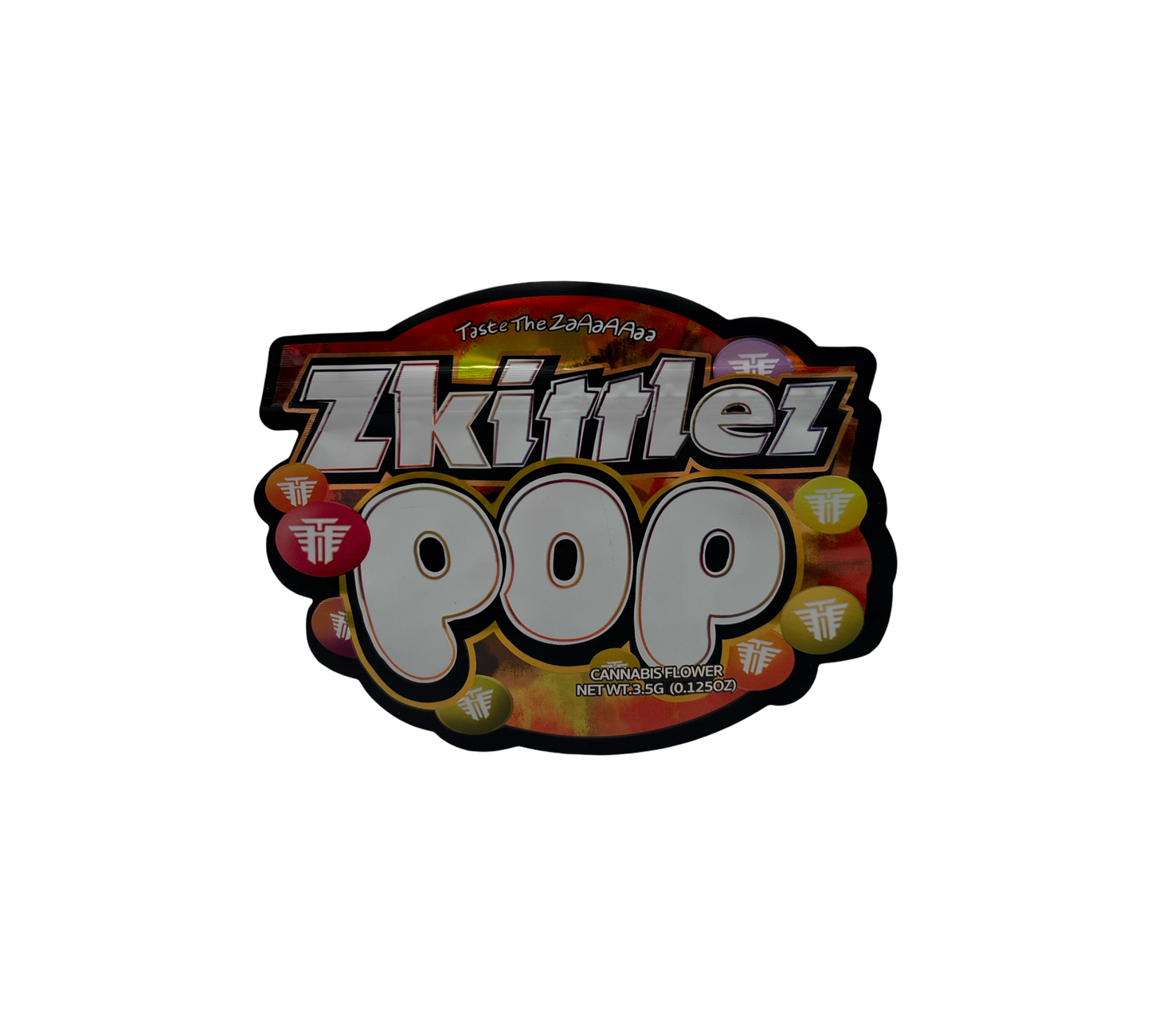 10x Zkittle Pop - leere PE Verpackungen Shape