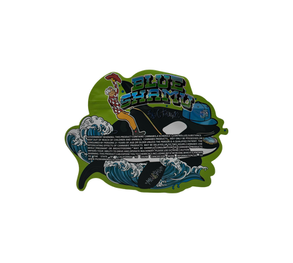 10x Blue Shamu - leere PE Verpackungen Shape