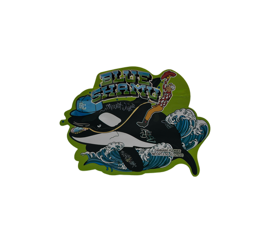 10x Blue Shamu - leere PE Verpackungen Shape