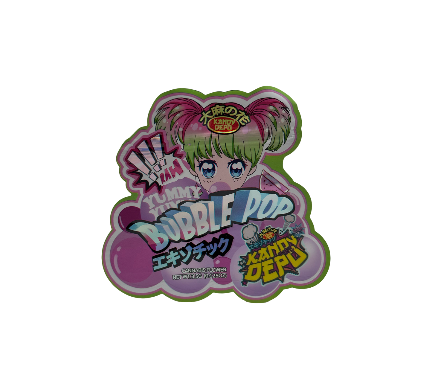 10x Bubble Pop - leere PE Verpackungen Shape