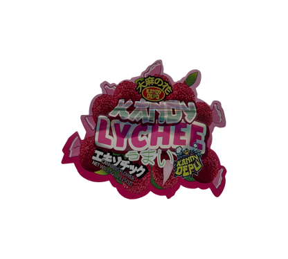 10x Kandy Lychee - leere PE Verpackungen Shape