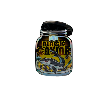 10x Black Caviar - leere PE Verpackungen Shape