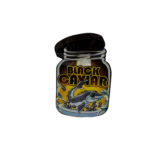 10x Black Caviar - leere PE Verpackungen Shape