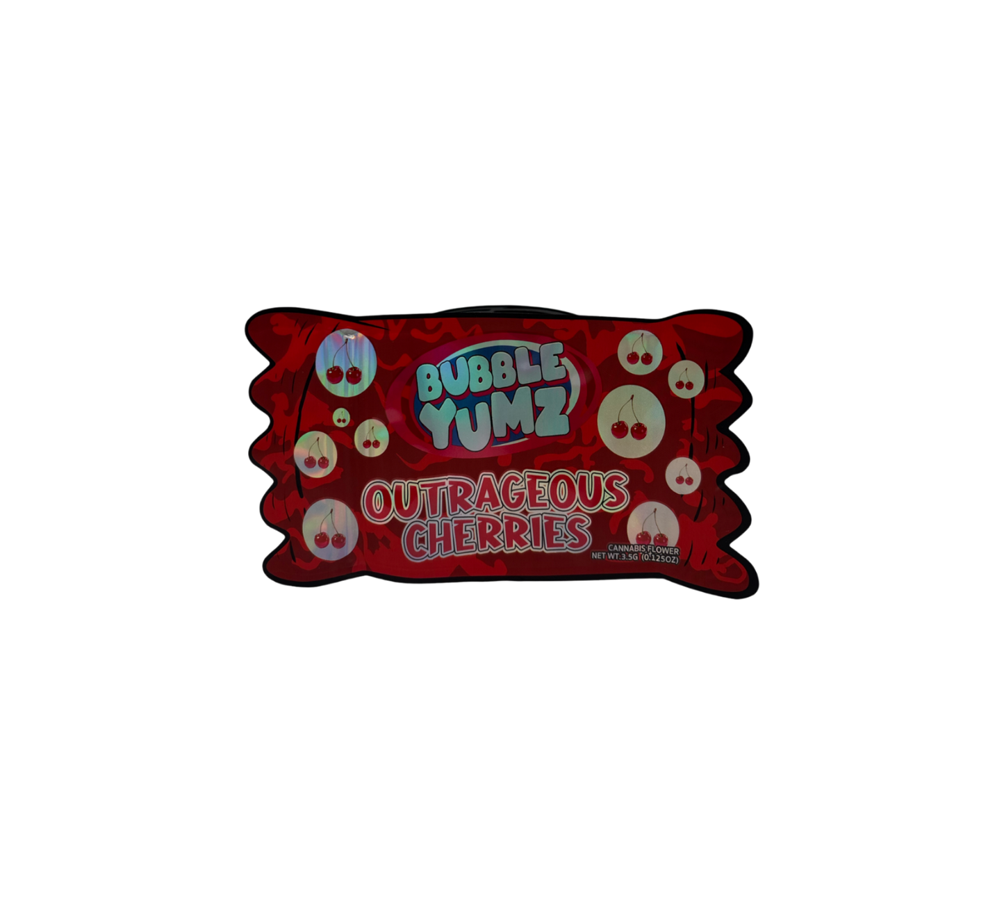 10x Outrageous Cherries - leere PE Verpackungen Shape