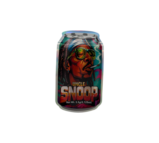 10x Uncle Smoke - leere PE Verpackungen Shape