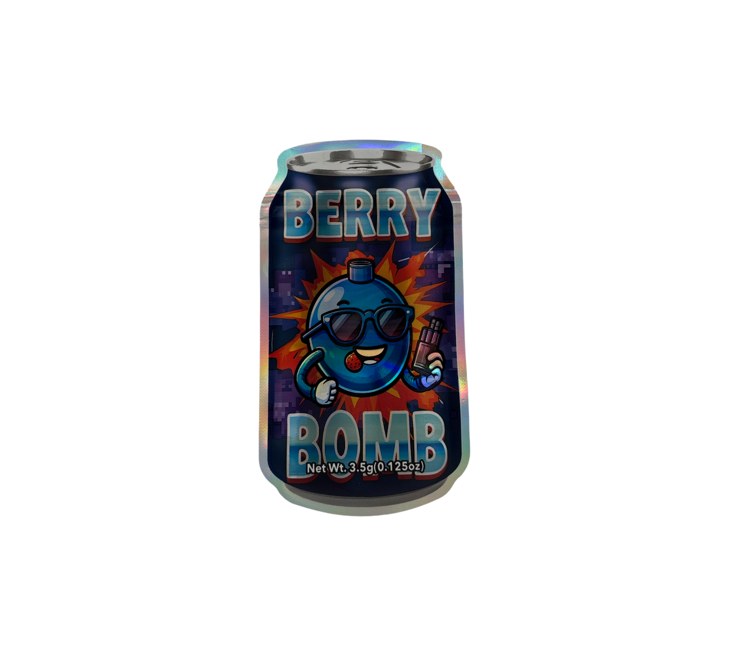 10x Berry Bomb - leere PE Verpackungen Shape