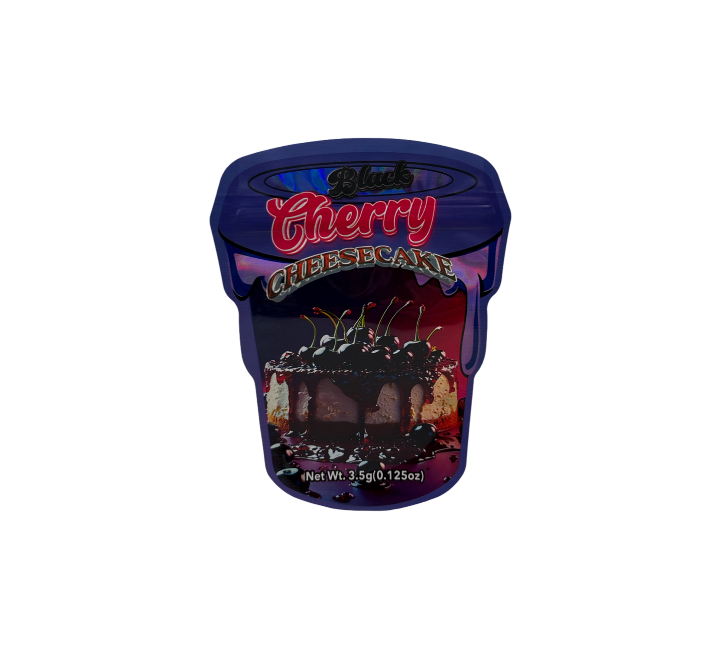 10x Black Cherry - leere PE Verpackungen Shape