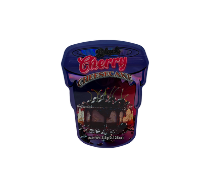 10x Black Cherry - leere PE Verpackungen Shape