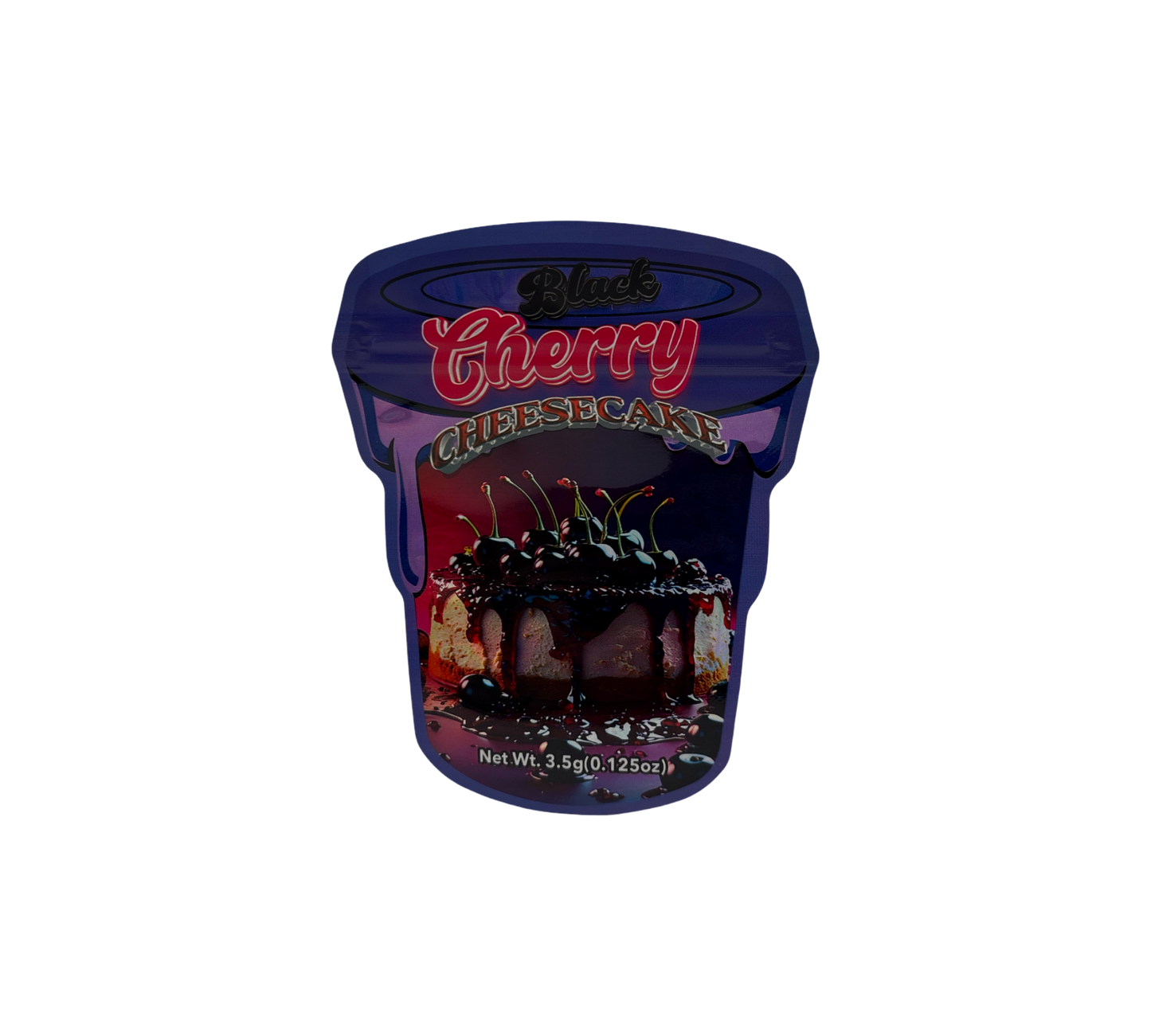 10x Black Cherry - leere PE Verpackungen Shape