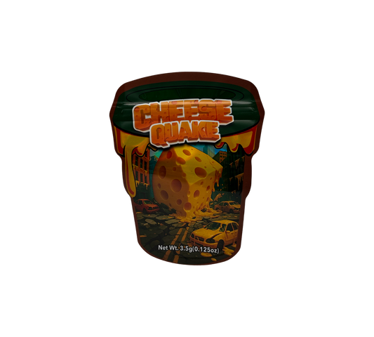 10x Cheese Quake - leere PE Verpackungen Shape